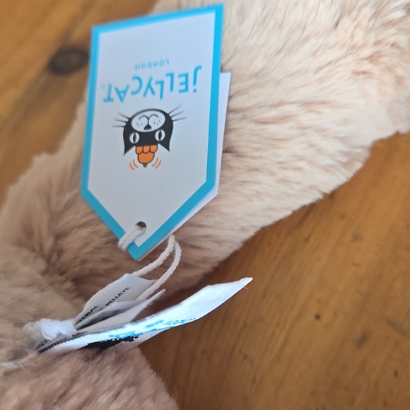 Jellycat Smudge Bear Medium Soft & Plush 5.1x4.3x9.4" BNWT Authentic - Picture 7 of 8